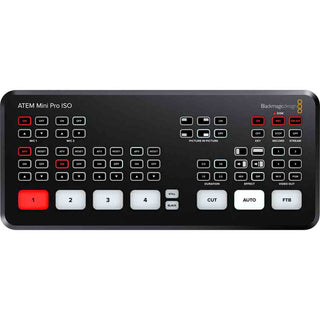 Top Side of the Blackmagic Design ATEM Mini Pro ISO