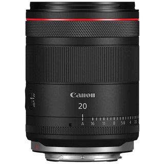 Top Side of the Canon RF 20mm f/1.4L VCM Mirrorless Lens