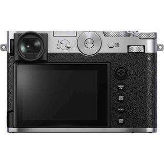Rear Side of the Fujifilm GFX100RF Digital Camera Silver