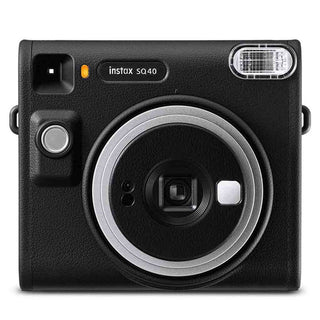 Front Side of the Fujifilm Instax SQ40 Instant Film Camaera Black