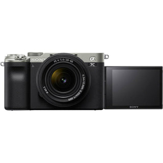 Sony Alpha a7C silver  28-60mm with extended screen selfie mode